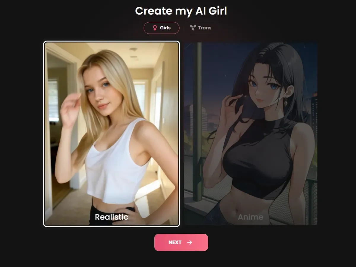 Candy AI character creator: Realistic or Anime style