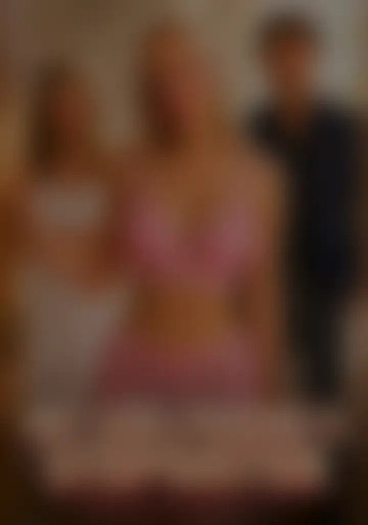 My Girlfriend's Stepsister poster, blurred as Candy AI shows it to guests